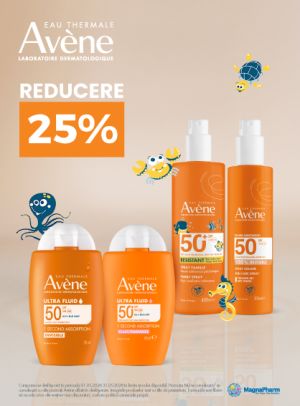 Promotie cu reducere 25% la Avene
