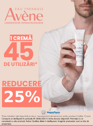 Promotie cu reducere 25% la Avene Cicalfate
