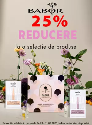 Promotie cu reducere 25% la Babor