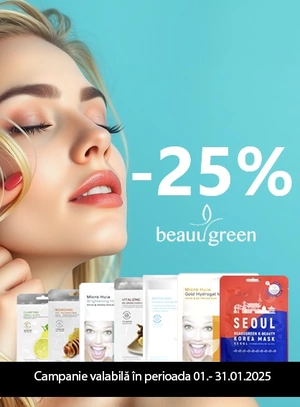 Promotie cu reducere 25% la Beauugreen