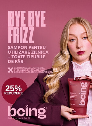 Promotie cu reducere 25% la Being