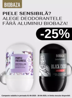 Promotie cu reducere 25% la Biobaza