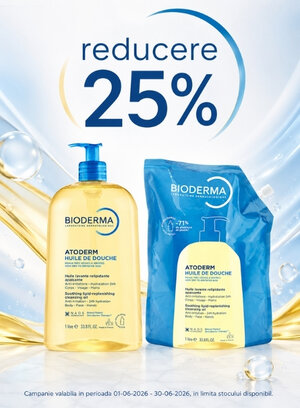 Promotie cu reducere 25% la Bioderma