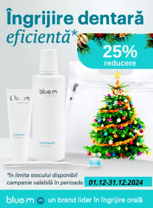 Promotie cu reducere 25% la Blue M