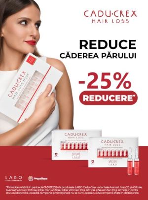 Promotie cu reducere 25% la Cadu-Crex