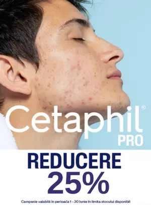 Promotie cu reducere 25% la Cetaphil