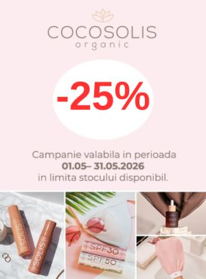 Promotie cu reducere 25% la Cocosolis