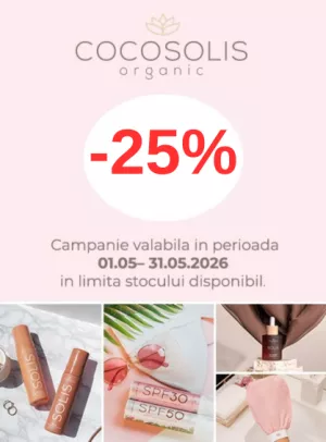 Promotie cu reducere 25% la Cocosolis