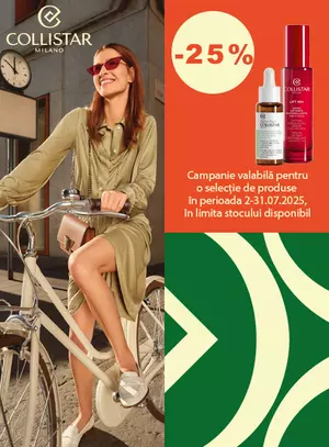 Promotie cu reducere 25% la Collistar