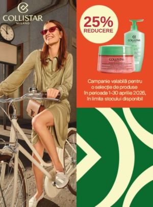 Promotie cu reducere 25% la Collistar