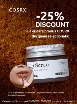 Promotie cu reducere 25% la Cosrx