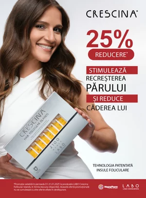 Promotie cu reducere 25% la Crescina Follicular