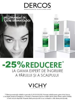 Promotie cu reducere 25% la Dercos