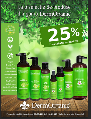 Promotie cu reducere 25% la Dermorganic
