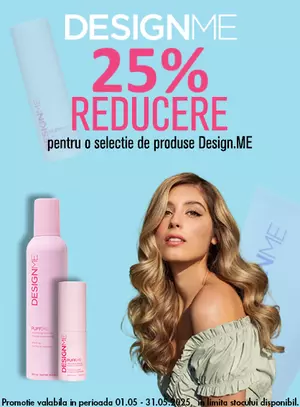 Promotie cu reducere 25% la Design Me