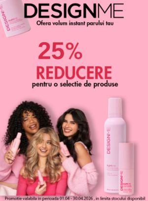 Promotie cu reducere 25% la Design Me