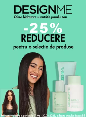 Promotie cu reducere 25% la Design Me
