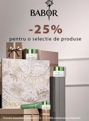 Promotie cu reducere 25% la Doctor Babor