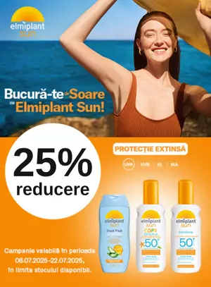 Promotie cu reducere 25% la Elmiplant Sun
