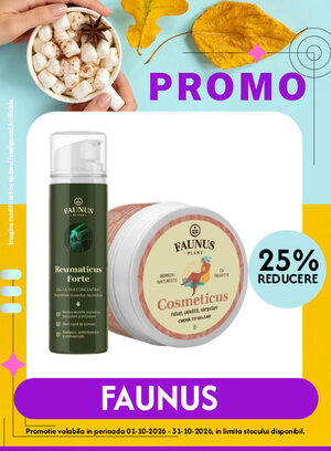 Promotie cu reducere 25% la Faunus