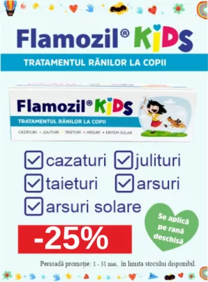 Promotie cu reducere 25% la Flamozil Kids