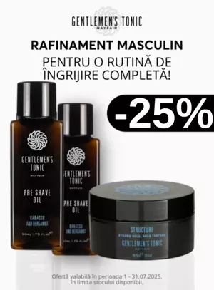 Promotie cu reducere 25% la Gentlemen s Tonic