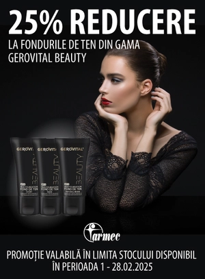 Promotie cu reducere 25% la Gerovital Beauty