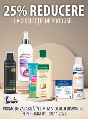 Promotie cu reducere 25% la Gerovital