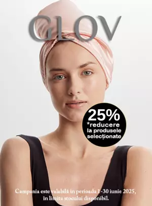 Promotie cu reducere 25% la Glov