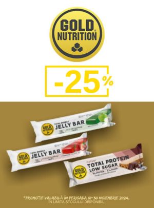 Promotie cu reducere 25% la Gold Nutrition