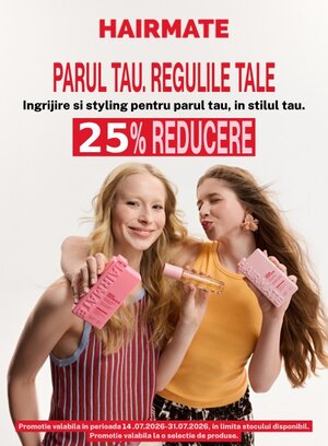 Promotie cu reducere 25% la Hairmate