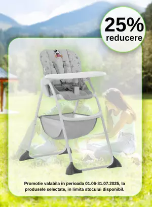 Promotie cu reducere 25% la Hauck Scaun de masa