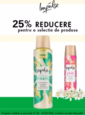 Promotie cu reducere 25% la Impulse