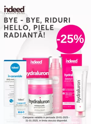 Promotie cu reducere 25% la Indeed Labs