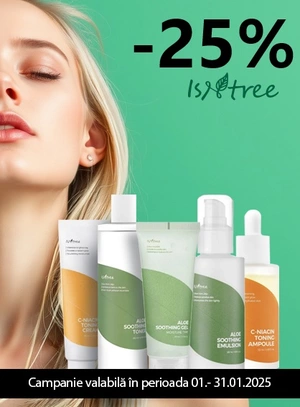 Promotie cu reducere 25% la Isntree