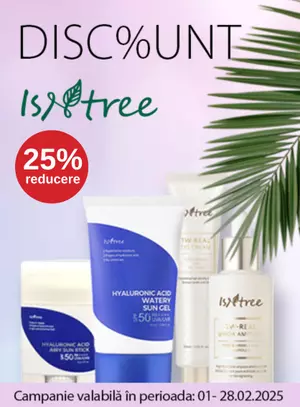 Promotie cu reducere 25% la Isntree