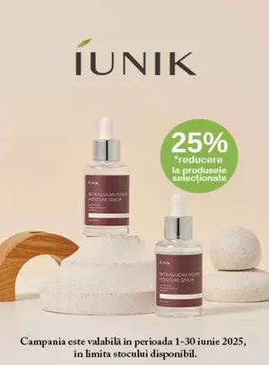 Promotie cu reducere 25% la Iunik