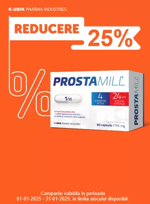 Promotie cu reducere 25% la K-ubik Pharma