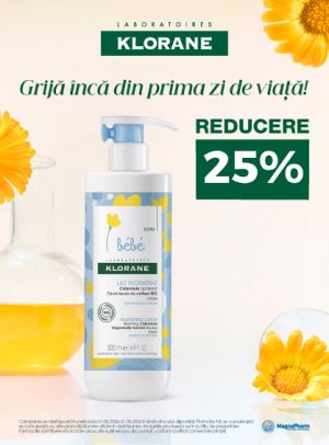 Promotie cu reducere 25% la Klorane Bebe