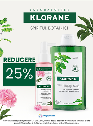 Promotie cu reducere 25% la Klorane