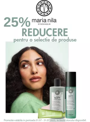 Promotie cu reducere 25% la Maria Nila