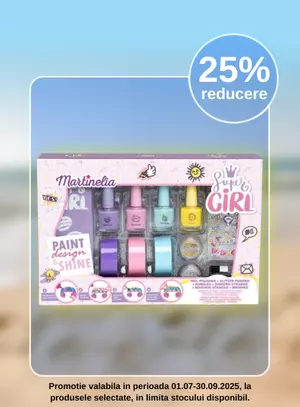 Promotie cu reducere 25% la Martinelia