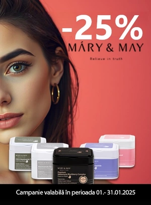 Promotie cu reducere 25% la Mary & May