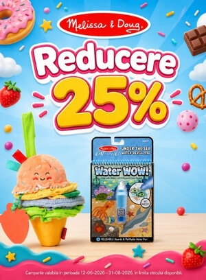 Promotie cu reducere 25% la Melissa & Doug
