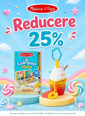 Promotie cu reducere 25% la Melissa & Doug