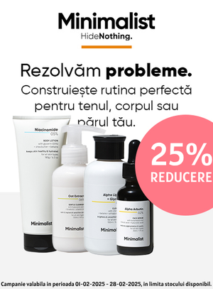 Promotie cu reducere 25% la Minimalist