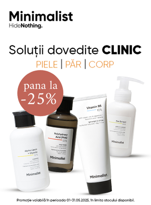 Promotie cu reducere 25% la Minimalist