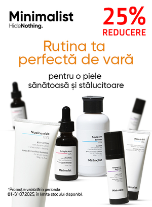 Promotie cu reducere 25% la Minimalist