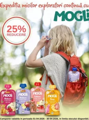 Promotie cu reducere 25% la Mogli