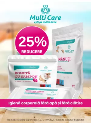 Promotie cu reducere 25% la Multi Care